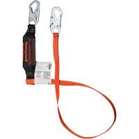 Titan Shock-Absorbing Lanyard, 6', Locking Snap Hook Center, Locking Snap Hook Leg Ends, Polyester M & M Nord Ouest Inc