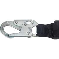 Miller&reg; HP Shock-Absorbing Lanyard, 4', Locking Rebar Hook Center, Locking Snap Hook Leg Ends, Polyester M & M Nord Ouest Inc