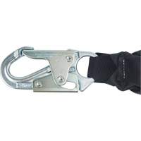 Miller&reg; HP Shock-Absorbing Lanyard, 4', Locking Rebar Hook Center, Locking Snap Hook Leg Ends, Polyester M & M Nord Ouest Inc