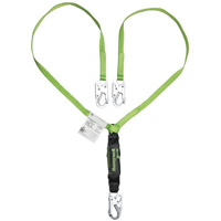 Miller&reg; HP Shock-Absorbing Lanyard, 4', Locking Snap Hook Center, Locking Snap Hook Leg Ends, Polyester M & M Nord Ouest Inc