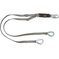 V-Series Tie-Back Lanyard, 6', Carabiner Center, Snap Hook Leg Ends, Nylon M & M Nord Ouest Inc