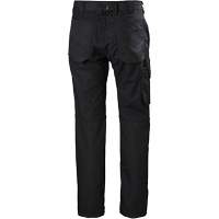 Pantalons d'entretien Oxford, Poly-coton, Noir, Taille 30, Entrejambe 30 SGU533 | M & M Nord Ouest Inc