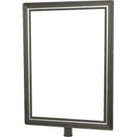 Heavy-Duty Vertical Sign Holder for Classic Posts, Satin Chrome SGU836 | M & M Nord Ouest Inc