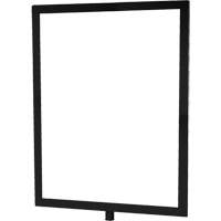 Heavy-Duty Vertical Sign Holder for Classic Posts, Black SGU841 | M & M Nord Ouest Inc