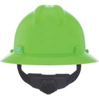 Casque de s&eacute;curit&eacute; &agrave; fente et bordure compl&egrave;te V-Gard, R&eacute;pond aux normes CSA type 1, Suspension Rochet, Non ventil&eacute; M & M Nord Ouest Inc