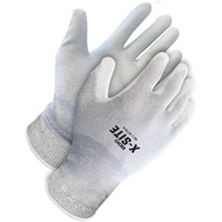 Gants enduits antistatiques X-Site, 8, R&ecirc;vetement Polyur&eacute;thane, Calibre 15, Enveloppe en Nylon/Cuivre M & M Nord Ouest Inc