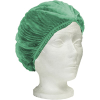 Ronco Care™ Pleated Bouffant Cap, Polypropylene, 21", Green SGW445 | M & M Nord Ouest Inc