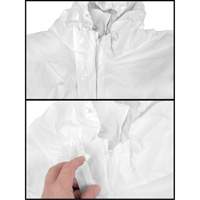 Premium Hooded Coveralls, 4X-Large, White, Microporous SGW463 | M & M Nord Ouest Inc