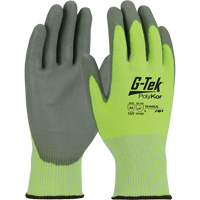 G-Tek&reg; PolyKor&reg; Cut Resistant Gloves, Size Small, 13 Gauge, Polyurethane Coated, Polyethylene Shell, ASTM ANSI Level A5/EN 388 Level E M & M Nord Ouest Inc