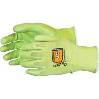 Gants &agrave; haute visibilit&eacute; en fibre de filament composite r&eacute;sistants aux coupures, Taille 5, Calibre 18, Rev&ecirc;tement Mousse de nitrile, Enveloppe en TenActiv, ANSI/ISEA 105 niveau 4 M & M Nord Ouest Inc