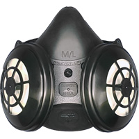 Ensemble de respirateur à demi-masque N95 Comfort-Air<sup>MD</sup> 400Nx noir sans soupape d'expiration, Élastomère/Caoutchouc, Petit/Moyen SGX135 | M & M Nord Ouest Inc