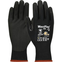 ATG MaxiFlex&reg; Cut Touchscreen Compatible Gloves, Size X-Small, 15 Gauge, Foam Nitrile Coated, Polyester/Kevlar&reg; Shell, ASTM ANSI Level A4/EN 388 Level 3/EN 388 Level D M & M Nord Ouest Inc