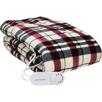 Linen Plaid Electric Throw Blanket, Polyester SGX708 | M & M Nord Ouest Inc