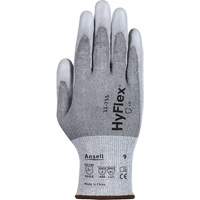 Gants r&eacute;sistants aux coupures 11-755  Hyflex, Taille 6, Calibre 18, Rev&ecirc;tement Polyur&eacute;thane, Enveloppe en Polyester/PEHP/Tungst&egrave;ne/Spandex, ASTM ANSI niveau A5/EN 388 niveau E M & M Nord Ouest Inc