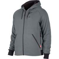 Chandail &agrave; capuchon chauffant M12 complet, Hommes, 2T-Grand, Gris, Polyester M & M Nord Ouest Inc