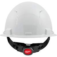 Front Brim Hardhat, Meets CSA Type 1, Ratchet Suspension, Vented M & M Nord Ouest Inc