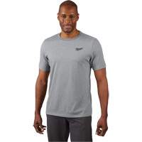 Hybrid Work Tee Shirt, Men's, Small, Grey M & M Nord Ouest Inc