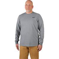 Hybrid Work Tee Shirt, Men's, Small, Grey M & M Nord Ouest Inc