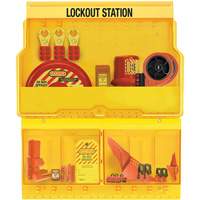 Premier Valve & Electrical Deluxe Lockout Station, None Padlocks, 32 Padlock Capacity, Padlocks Not Included M & M Nord Ouest Inc