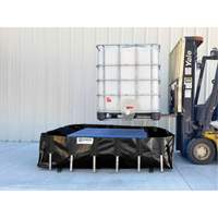 Berme de confinement des d&eacute;versements Ultra-IBC Berm, Capacit&eacute; 400 gal. US, 6' la x 6' lo x 18" h, Support en L M & M Nord Ouest Inc