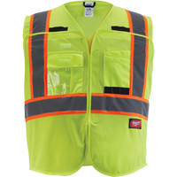 Flagman Safety Vest, High Visibility Lime-Yellow, Medium/Small M & M Nord Ouest Inc