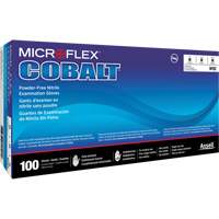 Gants d'examen d'usage multiple Microflex Cobalt N19, T-petit, Nitrile, 3,9 mils, Sans poudre, Bleu, Classe 2 M & M Nord Ouest Inc