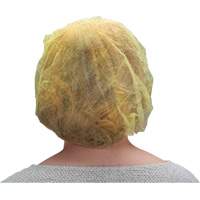 Bonnets bouffants, Polypropyl&egrave;ne, 21", Jaune M & M Nord Ouest Inc