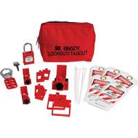 Electrical Lockout Tagout Kit with Nylon Safety Padlock in Pouch, Circuit Breaker Type SHB335 | M & M Nord Ouest Inc