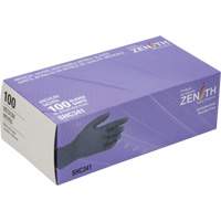 Gants jetables de calibre m&eacute;dical, Moyen, Nitrile, 6 mils, Sans poudre, Noir, Classe 2 M & M Nord Ouest Inc