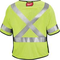 Breakaway Mesh Safety Vest, Black/High Visibility Lime-Yellow, Medium/Small M & M Nord Ouest Inc