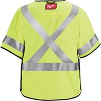 Breakaway Mesh Safety Vest, Black/High Visibility Lime-Yellow, Medium/Small M & M Nord Ouest Inc