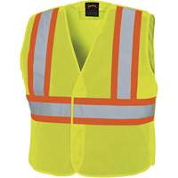 598P Veste de s&eacute;curit&eacute; &agrave; maille d&eacute;tachable, Jaune lime haute visibilit&eacute;, Moyen/Petit, Polyester M & M Nord Ouest Inc