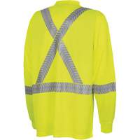6905A Ultra-Cool Ultra-Breathable Long-Sleeved Safety Shirt, X-Small, High Visibility Lime-Yellow M & M Nord Ouest Inc
