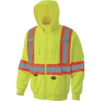 6941 Zip Style Hoodie, X-Small, High Visibility Yellow M & M Nord Ouest Inc