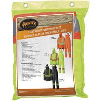 5599 Lightweight Waterproof Rain Suit, Polyester/PVC, X-Small, High Visibility Lime-Yellow M & M Nord Ouest Inc