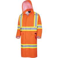 5630 The Rock 300D Waterproof Long Coat, Polyester, Small, High Visibility Orange M & M Nord Ouest Inc