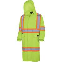 5631 The Rock 300D Waterproof Long Coat, Polyester, Small, High Visibility Lime-Yellow M & M Nord Ouest Inc