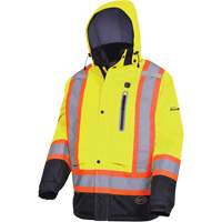 5408 Veste imperm&eacute;able &agrave; isolation thermique, Hommes, Petit, Jaune lime haute visibilit&eacute; M & M Nord Ouest Inc