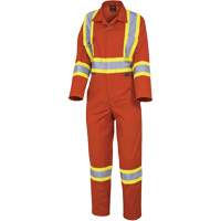 5514W Women's Safety Coveralls, X-Small, High Visibility Orange M & M Nord Ouest Inc