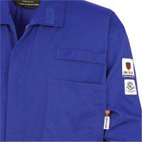 7779 FR-Tech&reg; 88/12 Arc Rated Flame Resistant Coveralls, Size 36, Royal Blue M & M Nord Ouest Inc