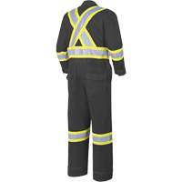 7702BKT FR-Tech&reg; Arc-Rated Coverall, Size 40 (Tall), Black, 10 cal/cm² M & M Nord Ouest Inc