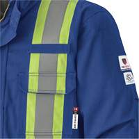 5523 Flame-Resistant Safety Parka, Small, Royal Blue, 58 cal/cm² M & M Nord Ouest Inc