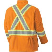 5533 Flame-Resistant Safety Parka, Small, High Visibility Orange, 58 cal/cm² M & M Nord Ouest Inc