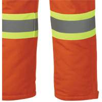 5534A Flame-Resistant Quilted Safety Overalls, Small, Orange M & M Nord Ouest Inc