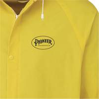 Rain Jacket, Polyester/PVC, Small, Yellow SHE390 | M & M Nord Ouest Inc