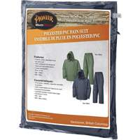 Rain Suit, Polyester/PVC, Small, Green SHE424 | M & M Nord Ouest Inc