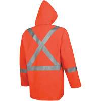 576J Veste de pluie ignifuge haute visibilit&eacute;, Petit, Orange haute visibilit&eacute; M & M Nord Ouest Inc