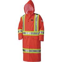 5896 Manteau long imperm&eacute;able et ignifuge, Petit, Orange haute visibilit&eacute; M & M Nord Ouest Inc