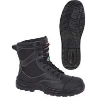 1050 Black Composite Safety Work Boots, Leather, Size 14, Impermeable M & M Nord Ouest Inc