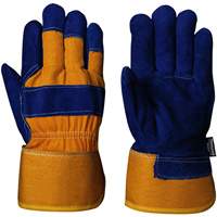630 Blue Insulated Fitter's Gloves, One Size, Split Cowhide Palm, Boa Inner Lining M & M Nord Ouest Inc